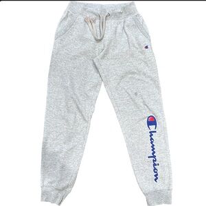Champion Kids Light Gray Drawstring Joggers Size Small
